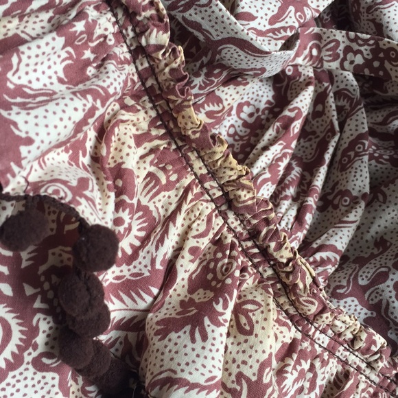 VINTAGE Brown Tiered Dress - Picture 7 of 8